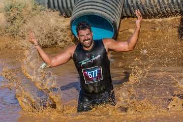 El atleta teldense Azman Mesand 'rompe' la Bestial Race de Lanzarote/Bestial Race.