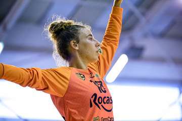 El Rocasa Gran Canaria se gusta y se divierte en su debut en el Antonio Moreno/TA.