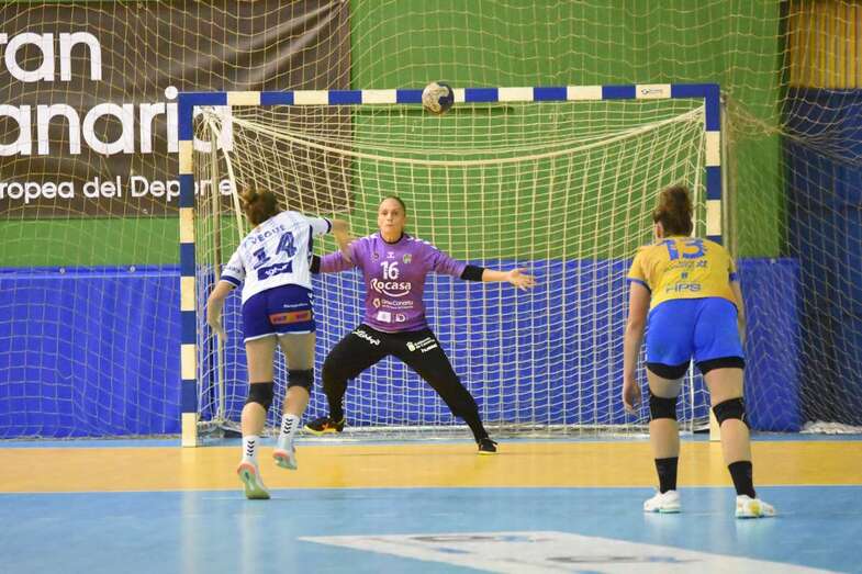 Imagen del partido de este sábado en Telde/TA.