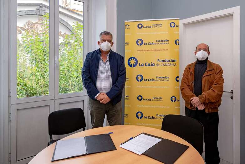 Manuel Sánchez (d) con Juan Viera Pérez (i)