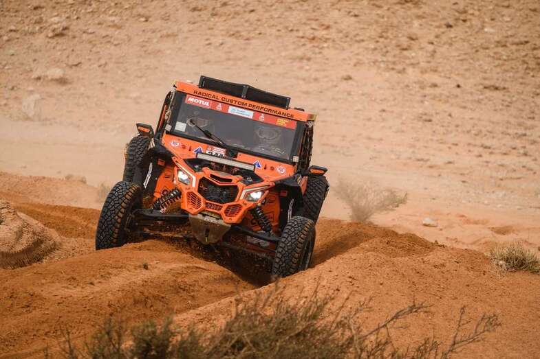 Vehículo pilotado por Pedro Peñate y Rosa Romero/TA.