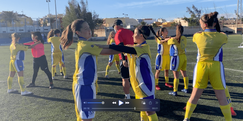 Imagen de archivo de un entrenamiento de la selección canaria sub-15 / TA