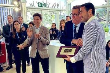 Homenaje al teldense David Marrero en Barcelona en su despedida como tenista profesional/Real Club de Tenis de Barcelona.