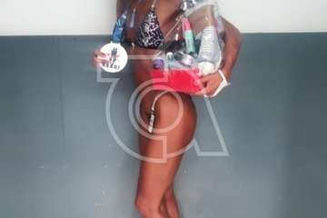 La teldense María del Mar Benítez triunfa en un campeonato de Culturismo/TA.