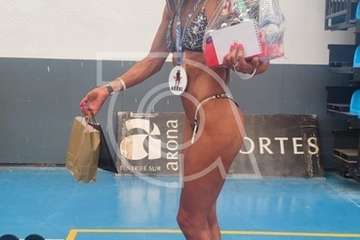 La teldense María del Mar Benítez triunfa en un campeonato de Culturismo/TA.