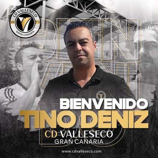 El club da la bienvenida a Tino Déniz /CD Valleseco.