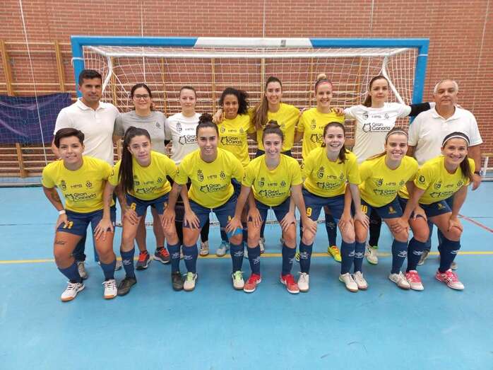 Formación del equipo teldense/TA.