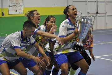 El equipo femenino del CD Axinamar (Telde), campeón de la Copa Federación/TA.
