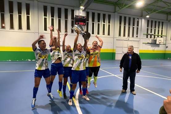 El equipo femenino del CD Axinamar (Telde), campeón de la Copa Federación/TA.