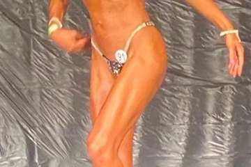 La teldense María del Mar Benítez, subcampeona de España de Culturismo/TA.