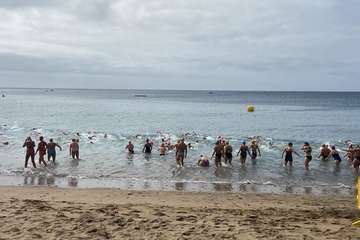 Telde toca podio en las dos pruebas de la XV Travesía a Nado de Gando 2022/TA.