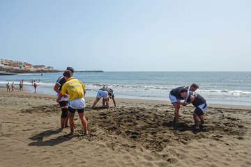 El Castro Morales se ejercita en Melenara/Antonio Rico.