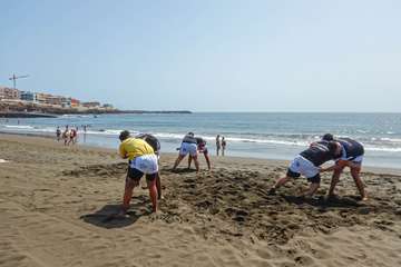 El Castro Morales se ejercita en Melenara/Antonio Rico.