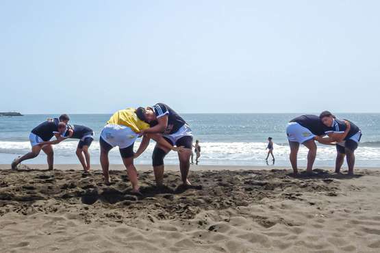 El Castro Morales se ejercita en Melenara/Antonio Rico.