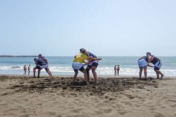 El Castro Morales se ejercita en Melenara/Antonio Rico.