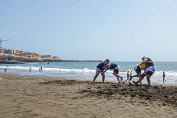 El Castro Morales se ejercita en Melenara/Antonio Rico.