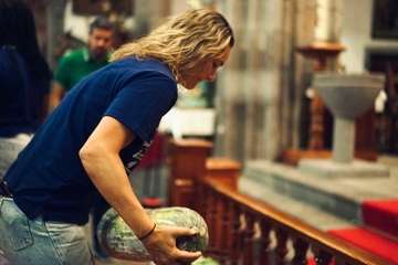  El Rocasa ofrenda productos de la tierra al Cristo de Telde/TA.