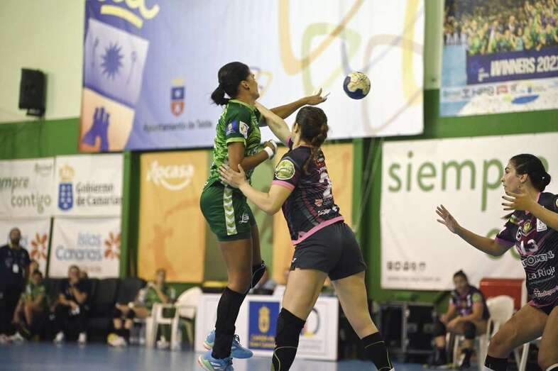 Imagen del partido disputado este sábado en Telde/TA.
