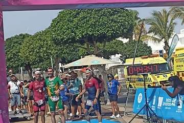 El atleta Jonay García, de Telde, tercero de la Ocean Lava Lanzarote/TA.