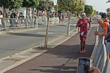 El atleta Jonay García, de Telde, tercero de la Ocean Lava Lanzarote/TA.