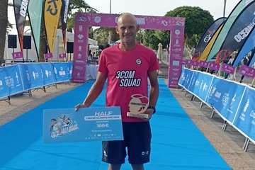 El atleta Jonay García, de Telde, tercero de la Ocean Lava Lanzarote/TA.