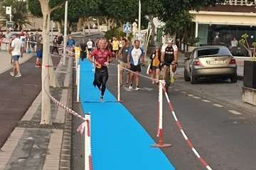 El atleta Jonay García, de Telde, tercero de la Ocean Lava Lanzarote/TA.