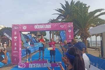 El atleta Jonay García, de Telde, tercero de la Ocean Lava Lanzarote/TA.