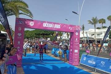 El atleta Jonay García, de Telde, tercero de la Ocean Lava Lanzarote/TA.