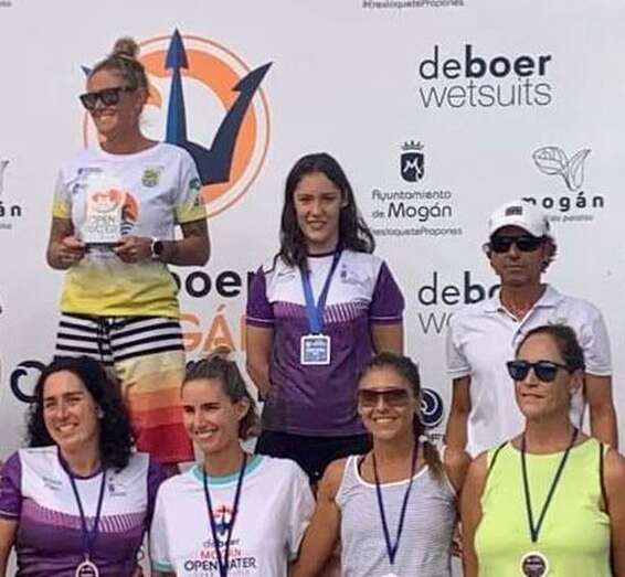 Laura Pérez, en el podio/TA.