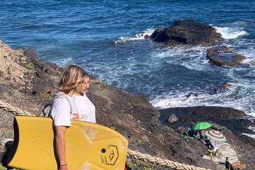 Campeonato de Bodyboard en la playa teldense de Palos/TA.