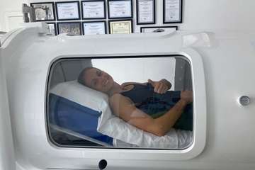 Silvia Navarro, portera del Rocasa y de la selección española, se recupera de su grave lesión en el Centro Mare de Telde/TA.