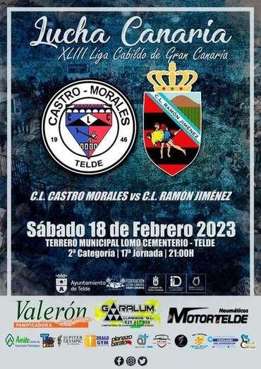 Cartel anunciador de la luchada/TA.