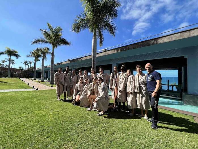 Imagen del grupo en las instalaciones del Villa del Conde / TA