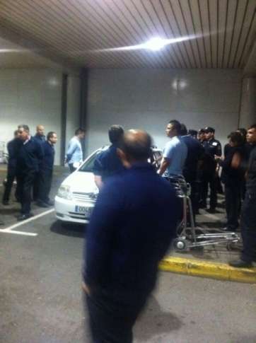 Imagen de uno de los incidentes vividos en el Aeropuerto de Gran Canaria (Foto TA)