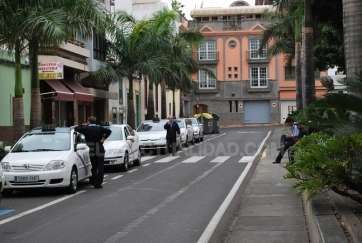 Parada de taxis en el Parque Franchy Roca (TA)