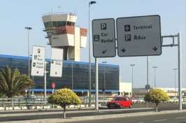 La GC-1 a su paso por Gando (Foto TA)