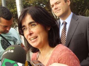 Carolina Darias, portavoz socialista en el Cabildo insular (Foto TA)