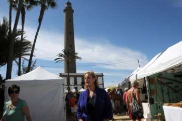 Imagen de archivo de una edición de la Feria de Artesanía Faro de Maspalomas (Foto TA)