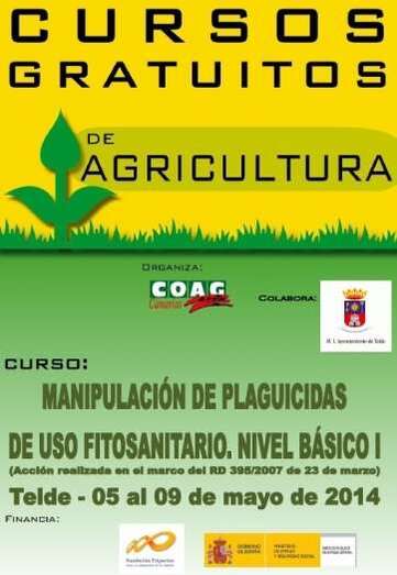 Cartel del curso organizado por la COAG (Foto TA)