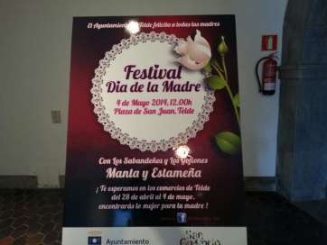 Cartel de las actividades por el Día de la Madre en Telde (Foto TA)