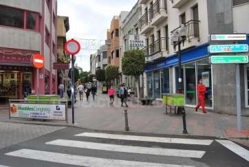 Zona comercial de San Gregorio, en Telde (Foto TA)