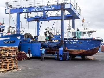 Instalaciones en el muelle de Taliarte (Foto TA)
