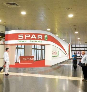 Recreación del nuevo establecimiento de Spar en el Aeropuerto de Gando (Foto C7)