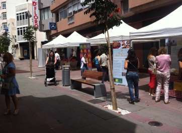 Zona peatonal de Los Llanos de Telde (Foto TA)