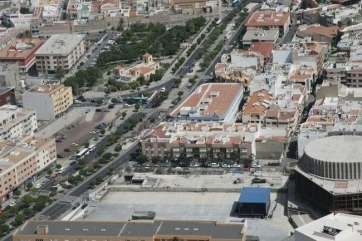 Vista aérea del casco de Telde (Foto TA)