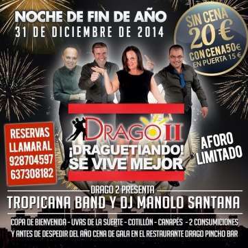 Cartel anunciador de la fiesta de Fin de Año (Foto TA)