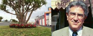 Plaza que será inaugurada e imagen de Juan Rodríguez Betancor (Foto TA)