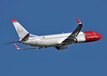 Imagen de uno de los aviones de Norwegian Air Shuttle (Foto TA)