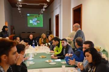 Momento de la cata de quesos (Foto TA)