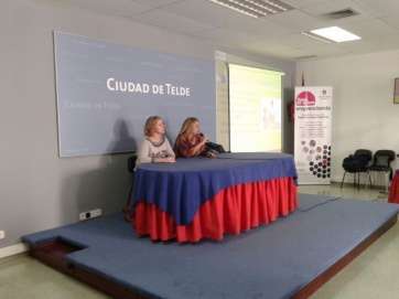 Castellano y Martín, este lunes durante el acto de bienvenida (Foto TA)